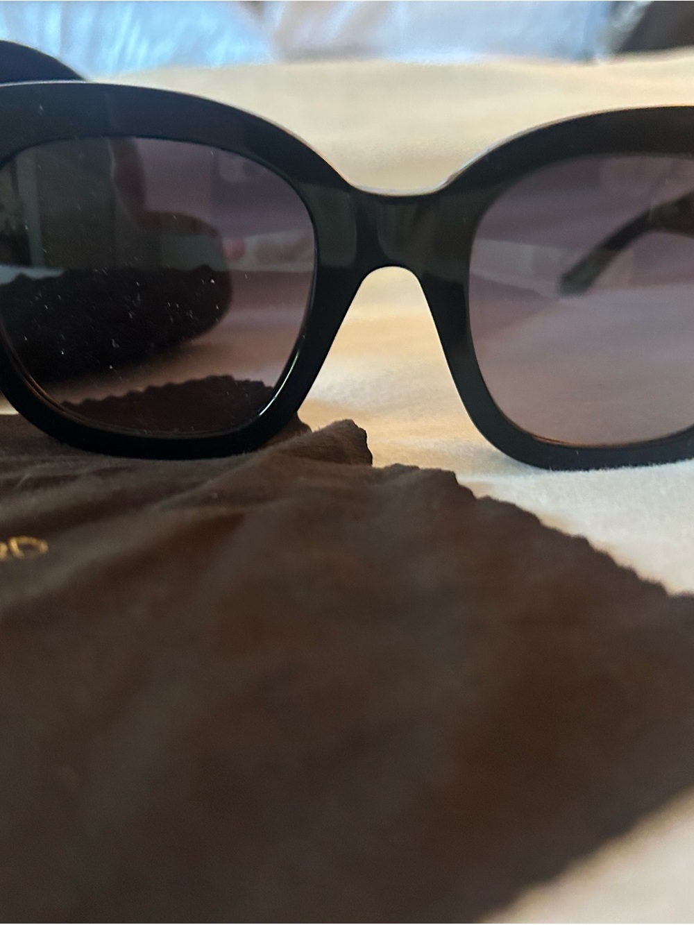 Tom Ford Black Women's Oversized Sunglasses with Gradient Lenses